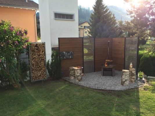 Sichtschutz aus Stahl